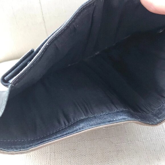 Prada Cardholder Wallet Trifold Leather/satin Billfold Purse Made in Italy - Picture 11 of 12